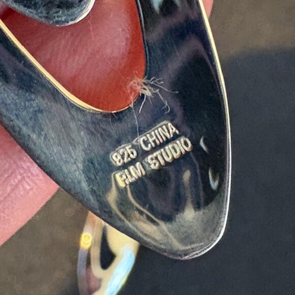 Vintage Robert Lee Morris RLM Studio Modernist Sterling Silver Hammered Earrings - Picture 4 of 4